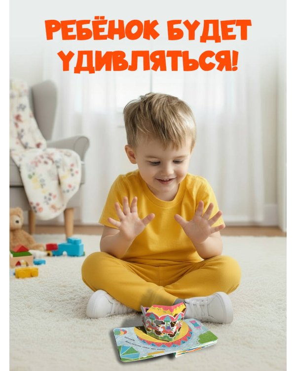 Книжка в ладошку. Карусели. Pop-up панорамка