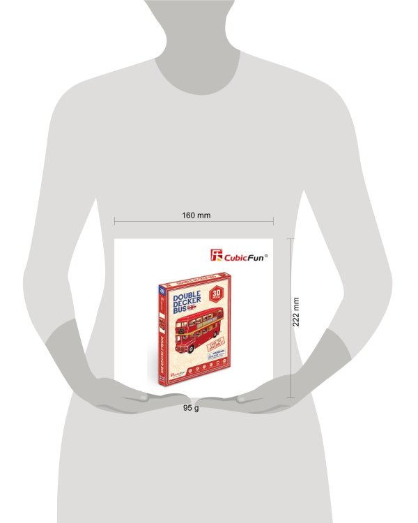 3D пазл Лондонский двухэтажный автобус, 57 деталей