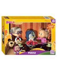 Мозаика "puzzle" 104 "Маша и Медведь (нов.)" (Анимаккорд)