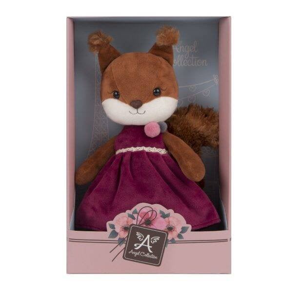 Мягкая игрушка(Наша игрушка) Белочка Белль в бархатном платье