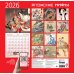Японские мифы. Календарь настенный на 2026 год (300х300)