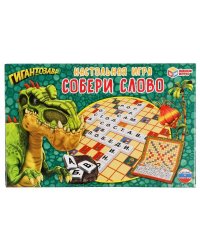 Гигантозавр. Словодел. Собери слово в кор. Умные игры в кор.20шт