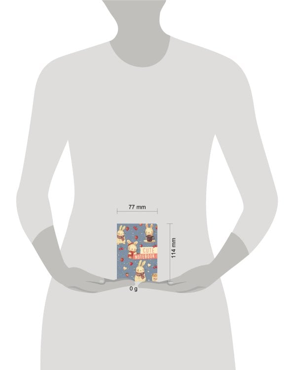 Cute Bunny Notebook (А6, 32 л., дизайнерская бумага)