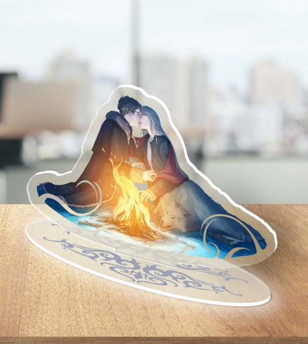 Черным-бело. Мерч Акриловый стенд «Золотые земли. Его забрал лес»