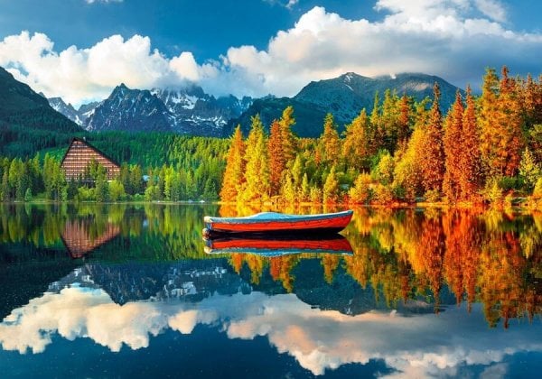 Алмаз мозаика (блест.) 30х40 см,с подр.,с полн.заполн.цв.Природа на закате.( Арт. AS34051)