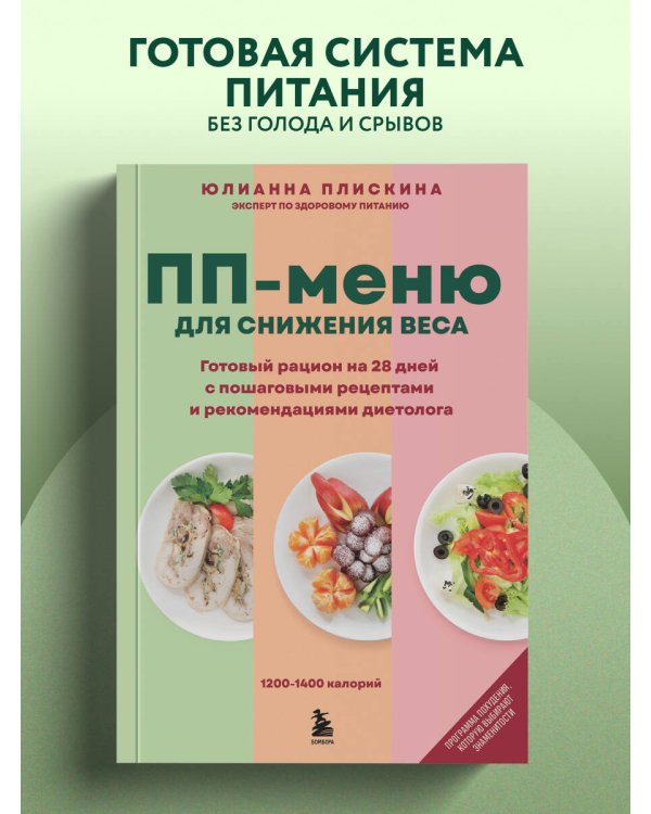 ПП меню для снижения веса. Готовый рацион на 28 дней с пошаговыми рецептами и рекомендациями диетолога
