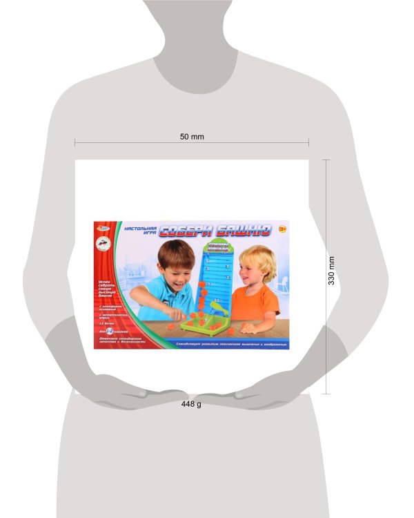 ИГРА НАСТОЛЬНАЯ "ИГРАЕМ ВМЕСТЕ" "СОБЕРИ БАШНЮ" 82788 В РУСС. КОР. в кор.2*24шт