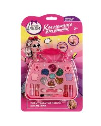 Косметика ДЛЯ ДЕВОЧЕК тени для век с блестками, тени для век, помада МИЛАЯ ЛЕДИ в кор.2*90шт