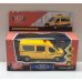 Машина металл FORD Transit такси 12см, открыв. двери, инерц. в кор. Технопарк в кор.2*24шт