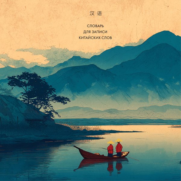 Учить легко! Тетради и блокноты для изучения иностранных языков Словарь для записи китайских слов (15х15 см) (Утро на озере)