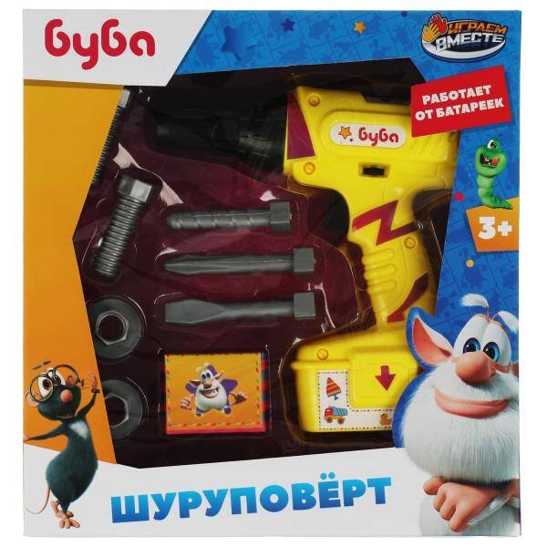 ИНСТРУМЕНТЫ (Умка) Шуруповерт БУБА кор.25,5*27*6,5см ИГРАЕМ ВМЕСТЕ в кор.2*30шт