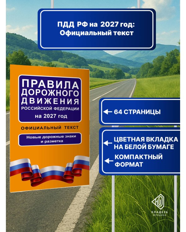 Дополнительное изображение книги «Правила дорожного движения Российской Федерации на 2027 год: Официальный текст»