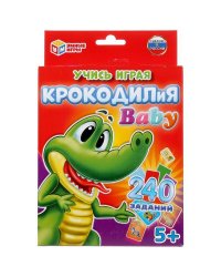 Крокодилия BABY. Развивающие карточки. (80 карточек, 55х85мм). 138х170х40мм. Умные игры в кор.50шт