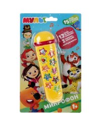 Микрофон МУЛЬТ 15 песен и мелодий из м/ф, регулировка громкости на карт. Умка в кор.2*48шт