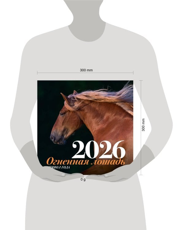 Символ года "Огненная лошадь". Настенный календарь на 2026 год