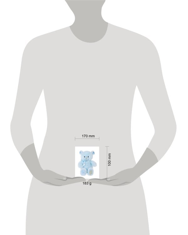 Мой первый мишка 20см, голуб