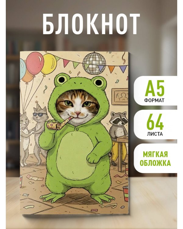 Блокнот. Сначала повеселимся (А5, на скобе, 64 стр.)