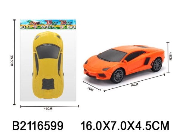 Машинка инерционная "Гоночный автомобиль-1"(16см,цвет микс)(1:28,в пакете) ( Арт. 2116599)