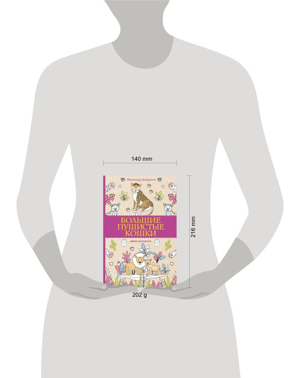 Большие пушистые кошки. Раскраски антистресс