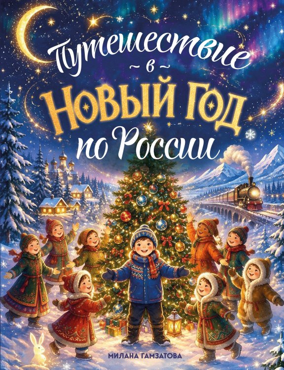 Обложка книги «Путешествие в Новый год по России (для детей)» — Гамзатова Милана Махмудовна, ISBN 9785042045394