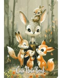 Cute Animals Notebook (А6, 32 л., дизайнерская бумага)