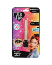 Жидкая подводка для глаз черная TIK TOK GIRL в кор.48*12шт