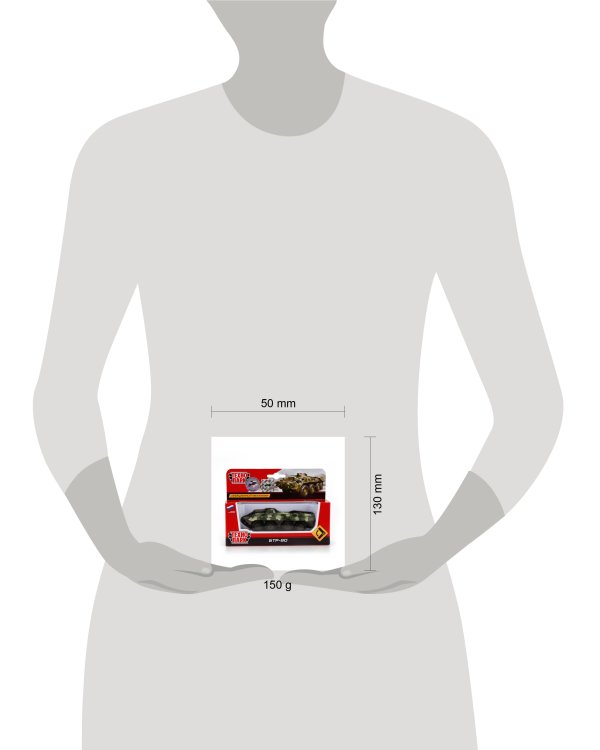 БТР-80 "ТЕХНОПАРК" МЕТАЛЛ. ИНЕРЦ. 12СМ В РУСС. КОР. в кор.2*24шт