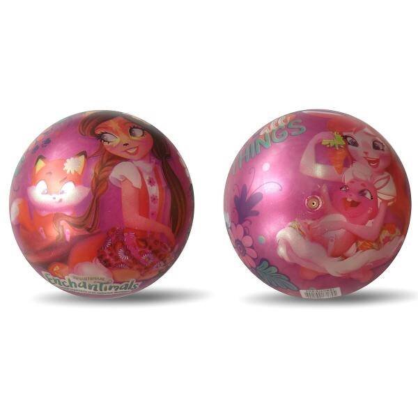 МЯЧИ (Умка) Мяч ПВХ 23см "Играем вместе" "Enchantimals", полноцвет, с блеском в сетке (русс. уп.) в кор.144шт