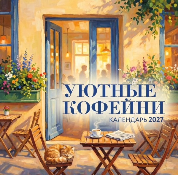 Обложка книги «Уютные кофейни. Календарь настенный на 2027 год (300х300)», ISBN 9785042406133