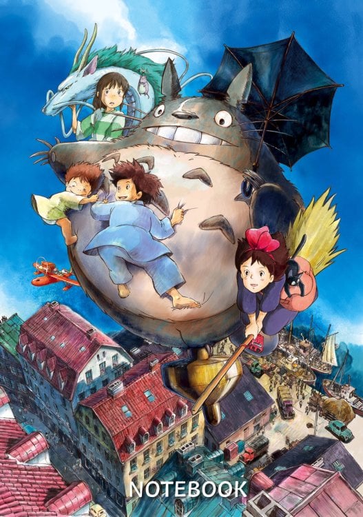 Вселенная Хаяо Миядзаки. Путешествия по мирам великого аниматора Блокнот. Шедевры Хаяо Миядзаки (формат А5, 160 стр., контентный блок)