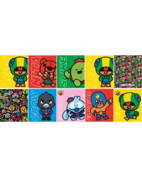 Brawl Stars. Тетрадь школьная, клетка,48 л.