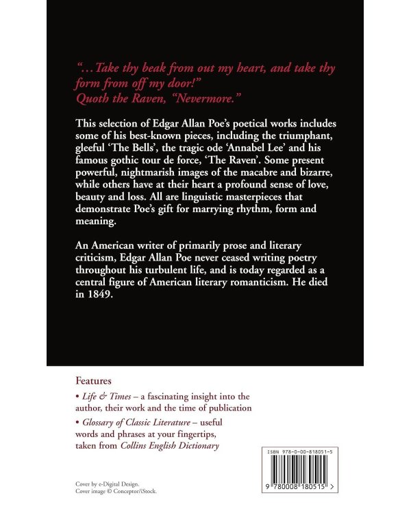 Дополнительное изображение книги «The Raven and Other Selected Poems (Edgar Allan Poe) Ворон и другие избранные произведения (Эдгар Аллан По) / Книги на английском языке»