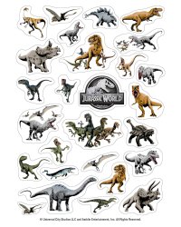 Динозавры Jurassic World. Набор наклеек (формат А5, в пакете)