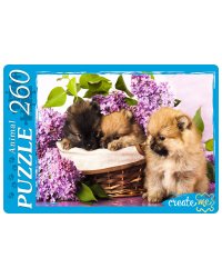 ПАЗЛЫ 260 элементов. МИЛЫЕ ЩЕНКИ (Арт. ПУ260-0621)