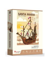 3D пазл Корабль Санта-Мария, 93 детали
