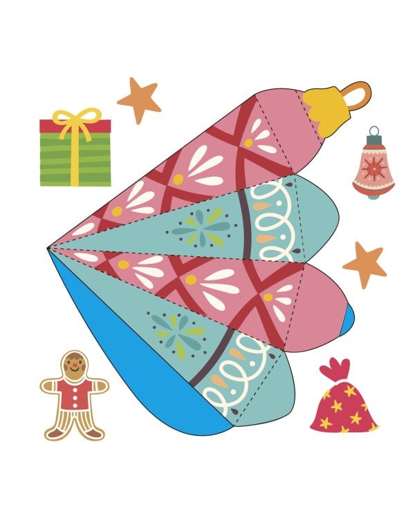 Новогодние украшения, игрушки и поделки из бумаги. 300 заготовок. Вырежи, сложи и склей