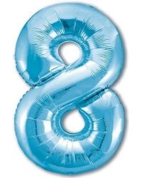 Шар Agura Slim Холодныи? голубои? цифра 8 (40''/102 см) 755334