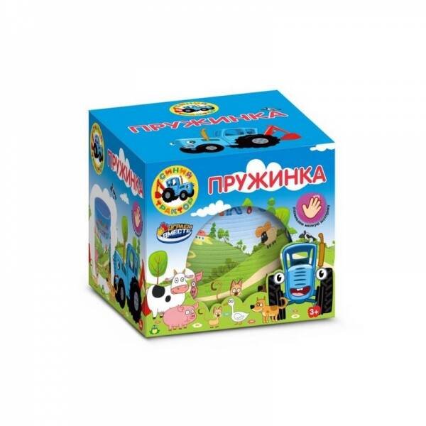 НАСТОЛЬНЫЕ ИГРЫ (Умка) Игра пружинка, СИНИЙ ТРАКТОР кор.8,2*7,1*8,2см ИГРАЕМ ВМЕСТЕ в кор.2*180шт