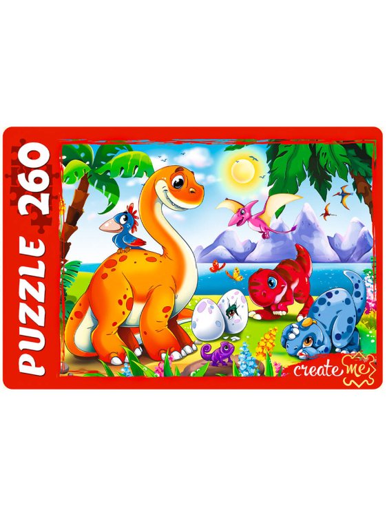 ПАЗЛЫ 260 элементов. ДИНОЗАВРЫ №8  (Арт. ПУ260-0622)