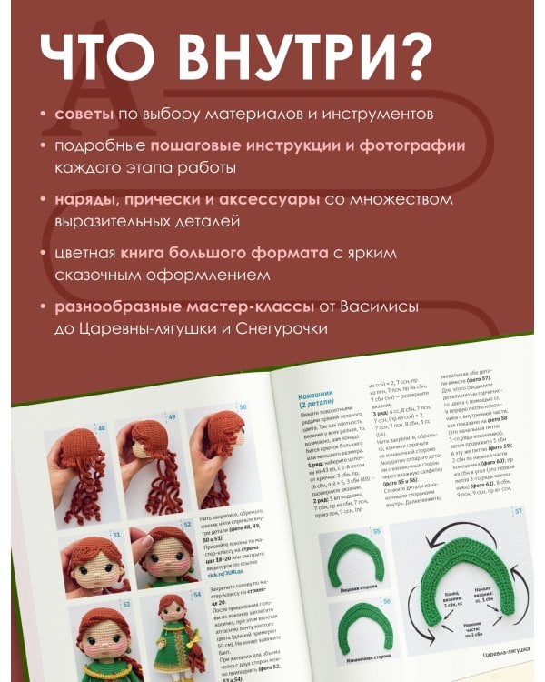 Дополнительное изображение книги «Русская краса. Куклы-амигуруми в традиционных нарядах. Вязание крючком»