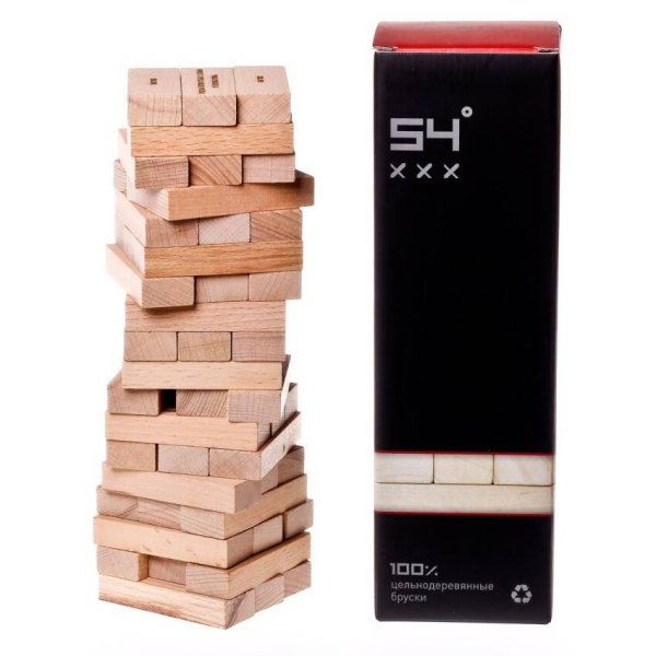 Настольные игры (GaGa Games) БАШНЯ "54 градуса" Алкогольная (Настольная игра)