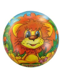 МЯЧ "ИГРАЕМ ВМЕСТЕ" ЛЬВЕНОК И ЧЕРЕПАХА, ПВХ 23СМ, ПОЛНОЦВЕТ В СЕТКЕ (РУСС. УП.) в кор.144шт