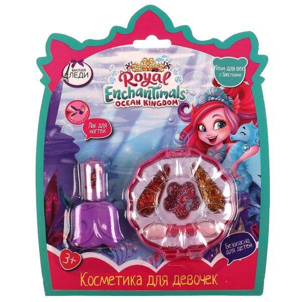 Косметика ДЛЯ ДЕВОЧЕК ЭНЧАНТИМАЛС тени для век с блестками, лак для ногтей МИЛАЯ ЛЕДИ в кор.2*240шт