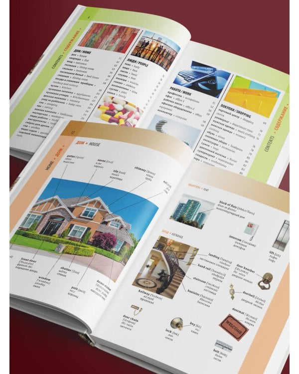 Англо-русский визуальный словарь с транскрипцией