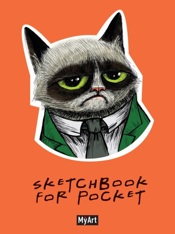 MyArt. Sketchbook for Pocket. Грустный котик
