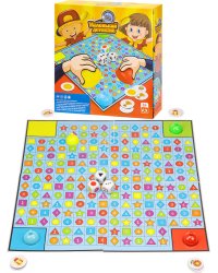Игра настольная"Маленький детектив"(21х20,5х4,6)(игр.поле,3 куб.,30 карт.,4 крышки) (Арт. Y25458045)
