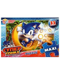 Супергонка. Макси-пазлы  в коробке. Пазл 35 деталей. 180х127х35 мм. Умные игры в кор.24шт