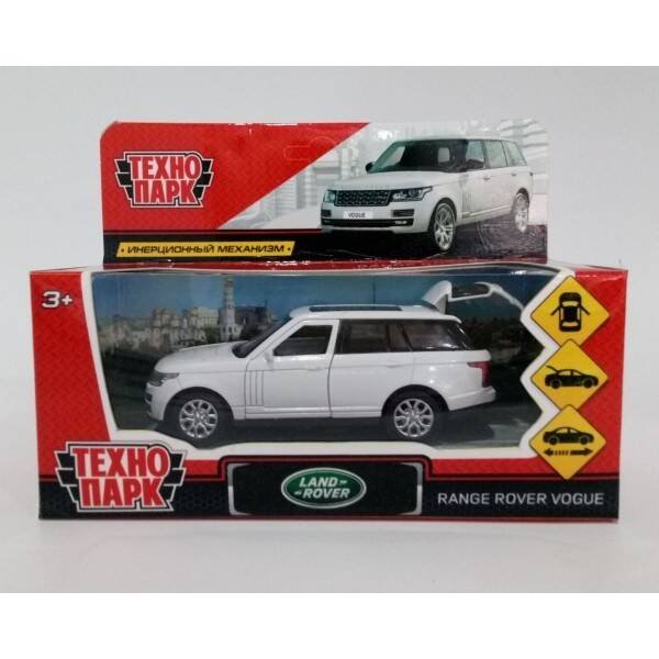ЛЕГКОВОЙ ТРАНСПОРТ (Умка) Машина металл "RANGE ROVER VOGUE" 12см, открыв. двери, инерц, БЕЛЫЙ, в кор. Технопарк в кор.2*36шт