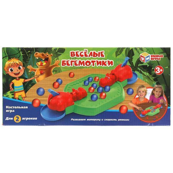 Настольная игра веселые бегемотики, кор.35*16*7,5см Умные игры в кор.2*24шт
