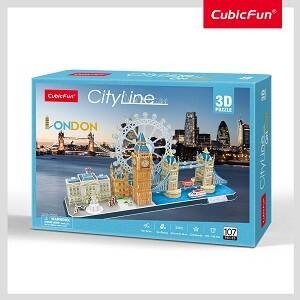 3D пазл Лондон CityLine, 107 деталей